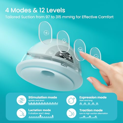 Paruu P20 Hands-Free Wearable Electric Breast Pump 2-Pack