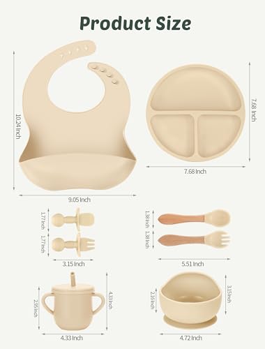 24-Piece Silicone Baby Feeding Set for Baby-Led Weaning
