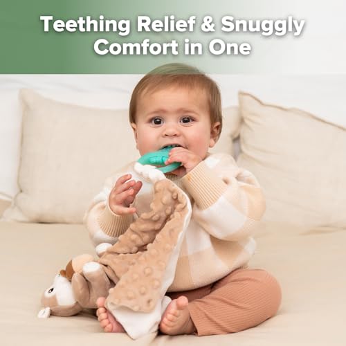 Haakaa Palm Teether & Security Blanket Baby Teething Set