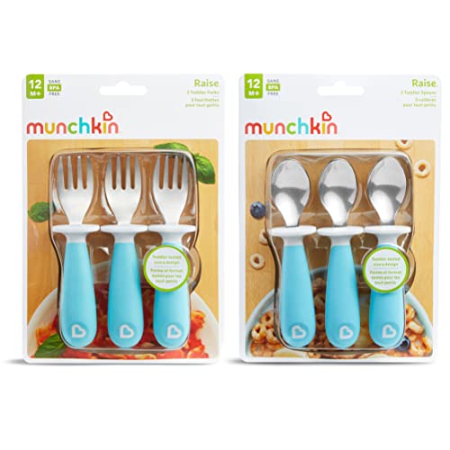 Munchkin Raise Toddler Fork & Spoon Utensil Set