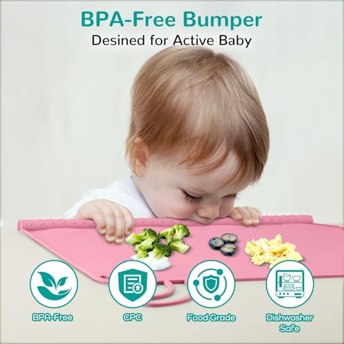 Silicone Toddler Placemat for Travel & Restaurant Dining