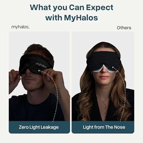MyHalos 3D Mulberry Silk Blackout Sleep Mask