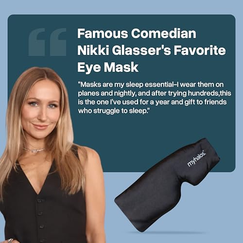 MyHalos 3D Mulberry Silk Blackout Sleep Mask