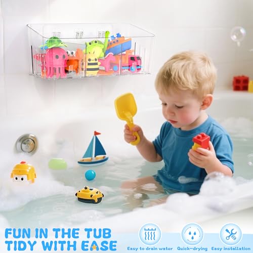 Lysam Baby Bath Toy Organizer, Mesh Storage Bag for Bathtub Toys