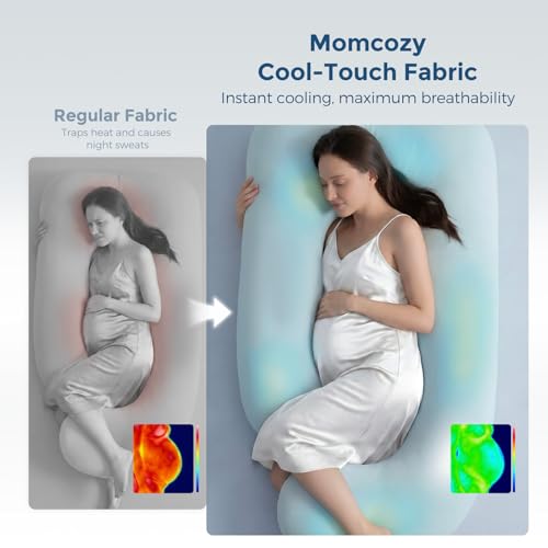 Momcozy 57-Inch U-Shaped Full Body Pregnancy Pillow