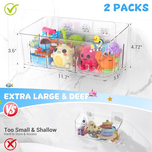 Lysam Baby Bath Toy Organizer, Mesh Storage Bag for Bathtub Toys