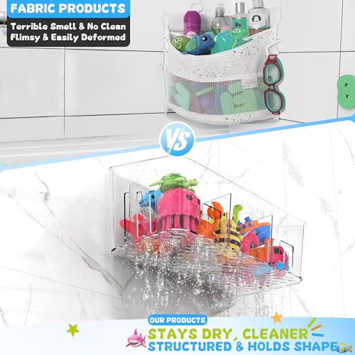 Lysam Baby Bath Toy Organizer, Mesh Storage Bag for Bathtub Toys