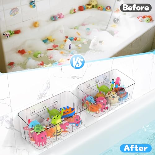 Lysam Baby Bath Toy Organizer, Mesh Storage Bag for Bathtub Toys