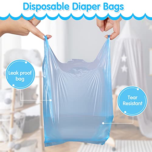 Baby Disposable Diaper Bags with Tie Handles, Scented Waste Bags, 1600-Count