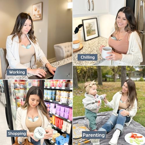 MOMMED S21 Wearable Breast Pump with Leak-Proof Design