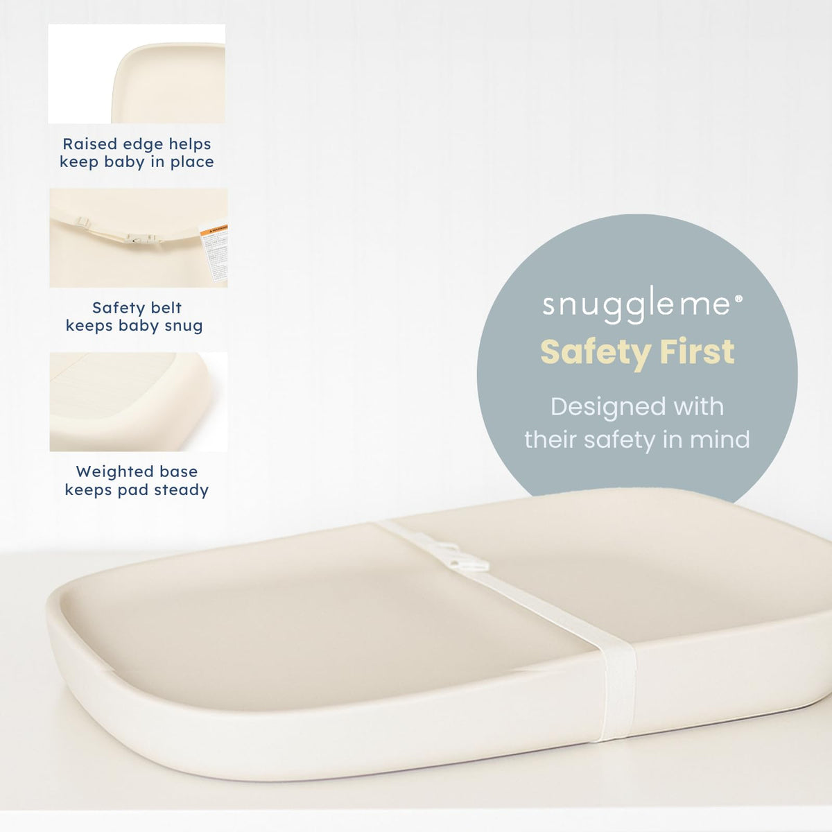 Snuggle Me Waterproof Portable Baby Changing Pad for Dresser