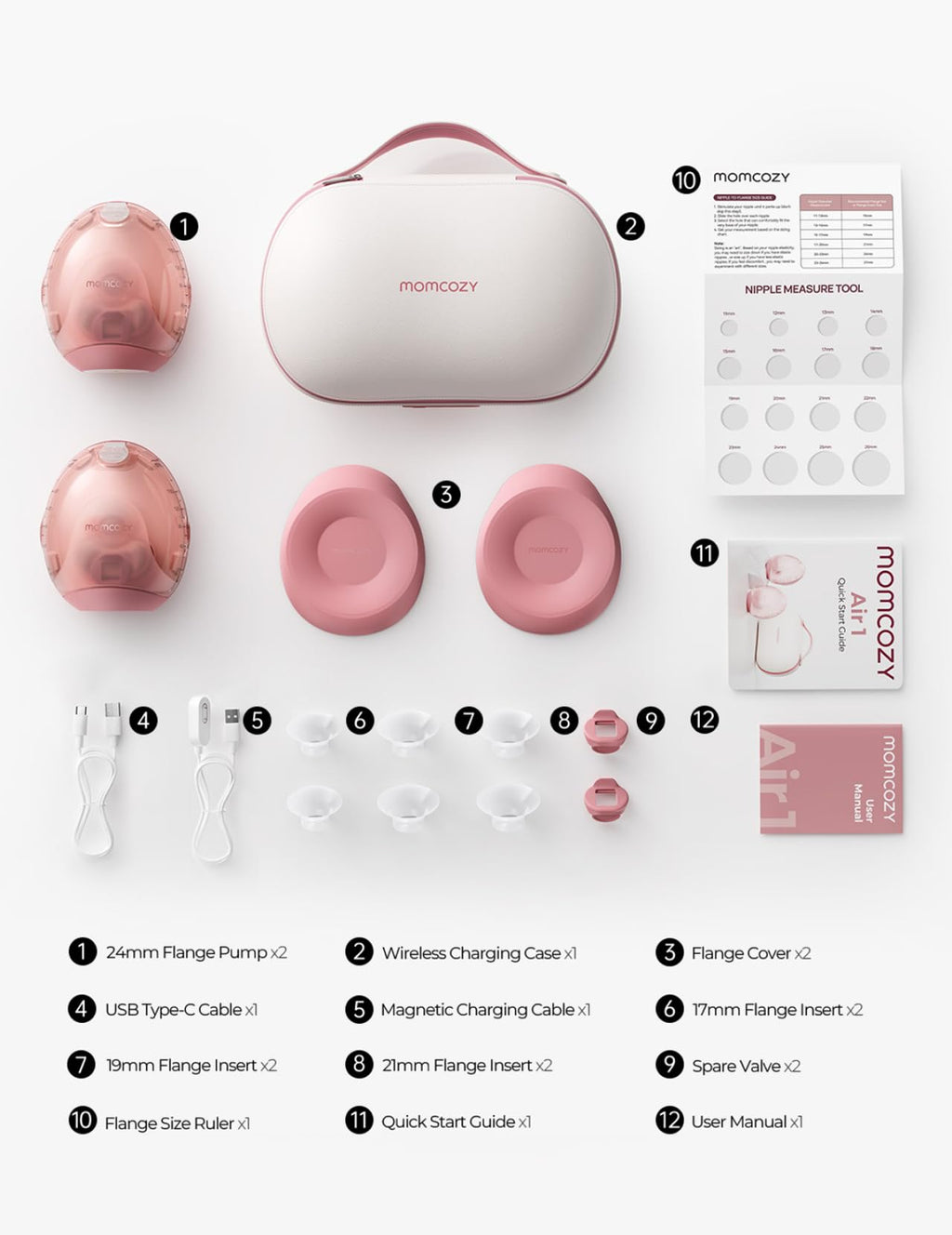 Momcozy M5 Smart Hands-Free Breast Pump with App Control