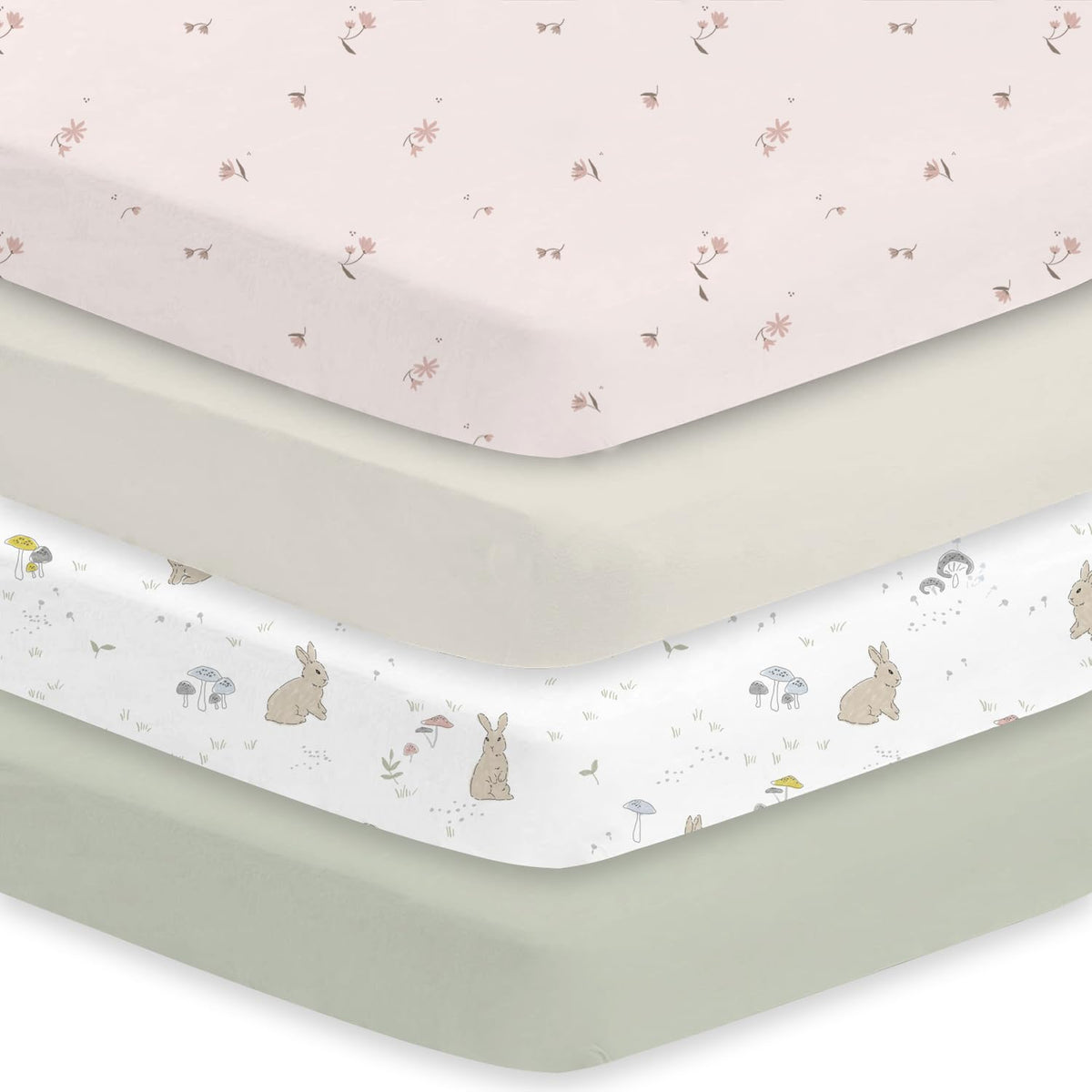 Little Grape Land Fitted Baby Crib Sheet for Nursery Bedding