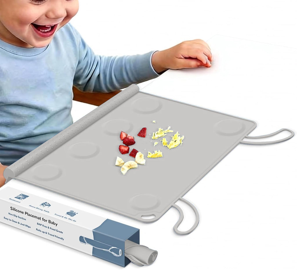 Silicone Toddler Placemat for Travel & Restaurant Dining