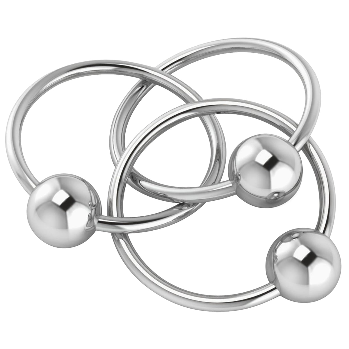 Krysaliis 925 Sterling Silver Teether Rattle