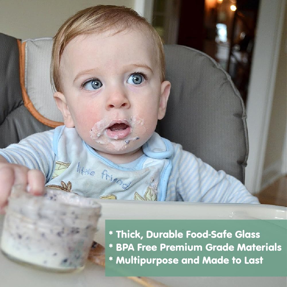 Sage Spoonfuls Reusable Glass Baby Food Containers