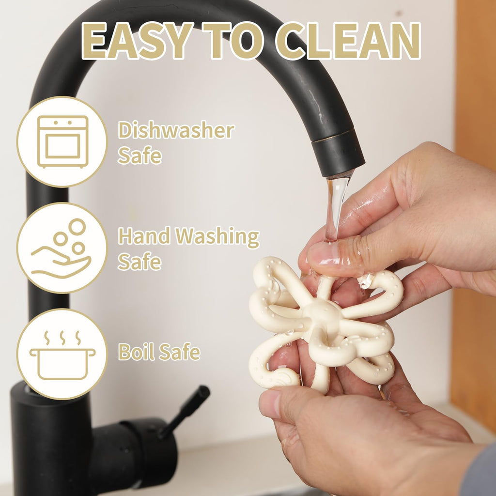 Haakaa Clover Baby Fruit Feeder & Silicone Teether Set