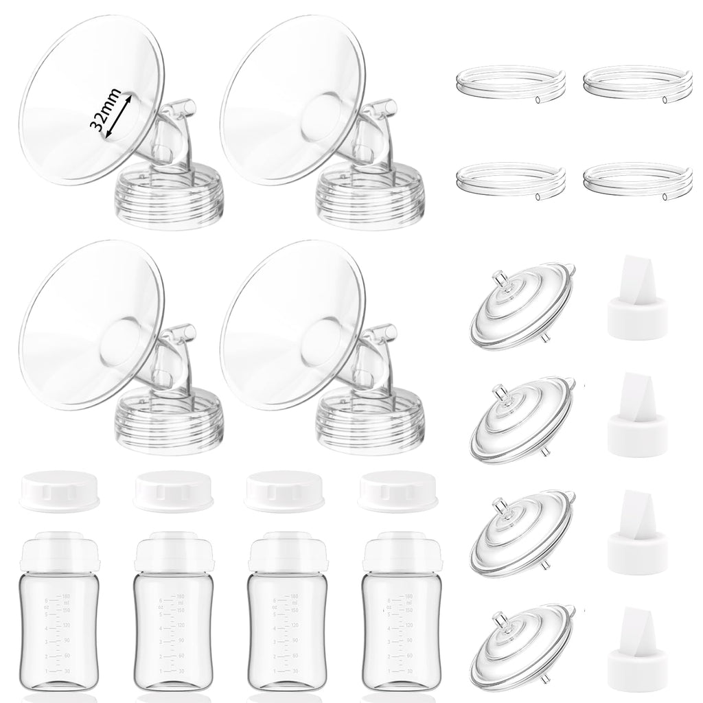 4-Pack Breast Pump Replacement Parts for Spectra S1 S2 S9 Plus SG