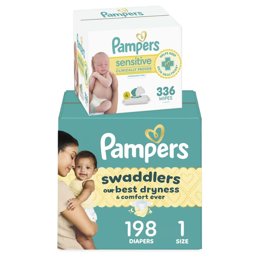 Pampers Swaddlers Disposable Baby Diapers, Gentle Newborn Diaper Care