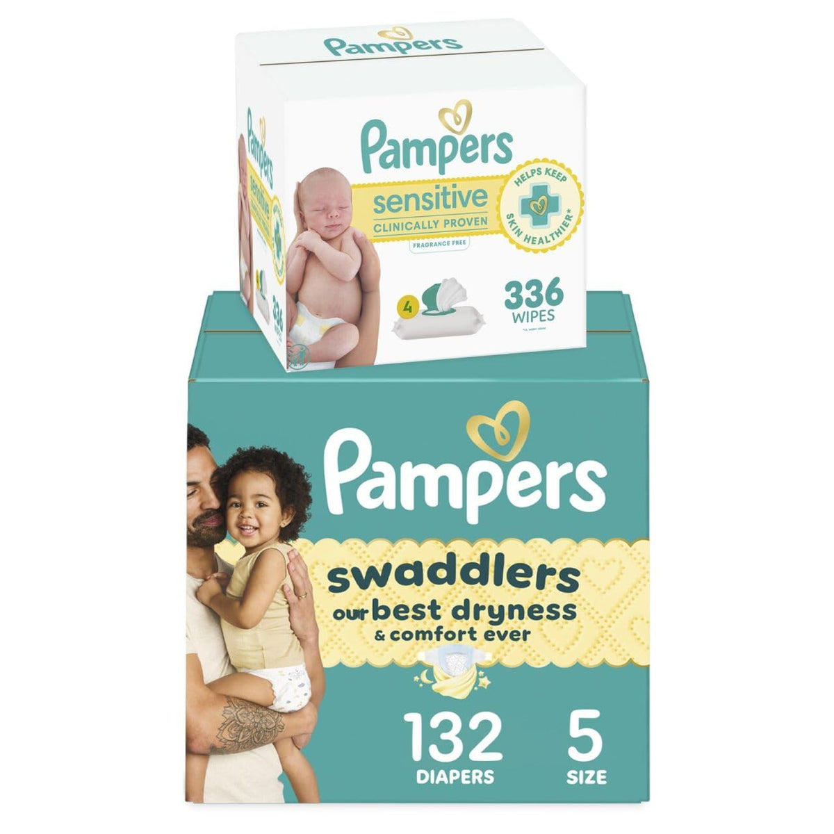 Pampers Swaddlers Disposable Baby Diapers, Gentle Newborn Diaper Care