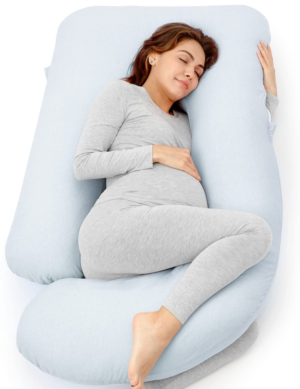 Momcozy 57-Inch U-Shaped Full Body Pregnancy Pillow