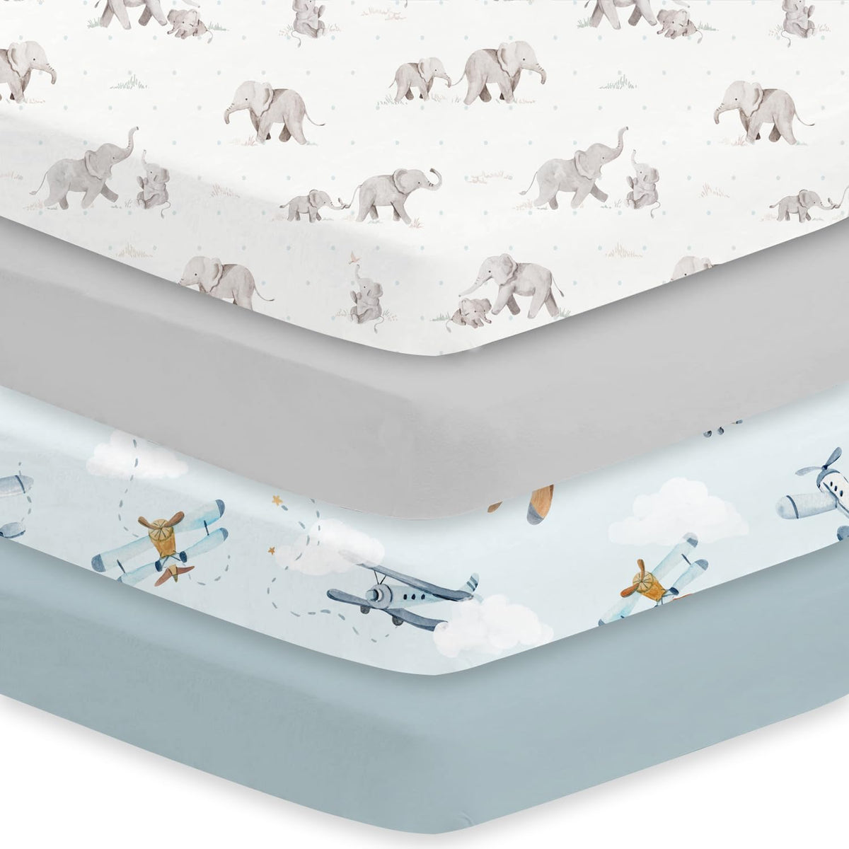 Little Grape Land Fitted Baby Crib Sheet for Nursery Bedding