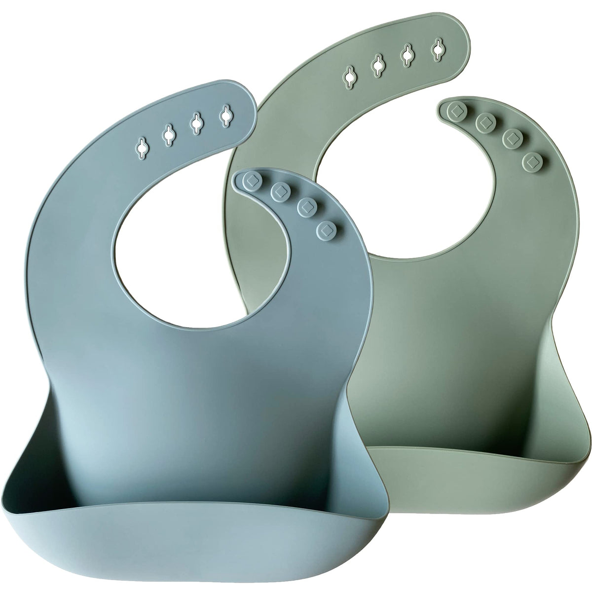 3-Pack Waterproof Silicone Baby Bibs for Babies & Toddlers