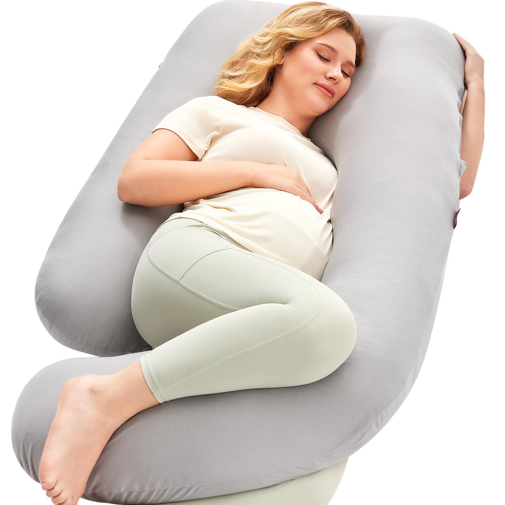 Momcozy 57-Inch U-Shaped Full Body Pregnancy Pillow