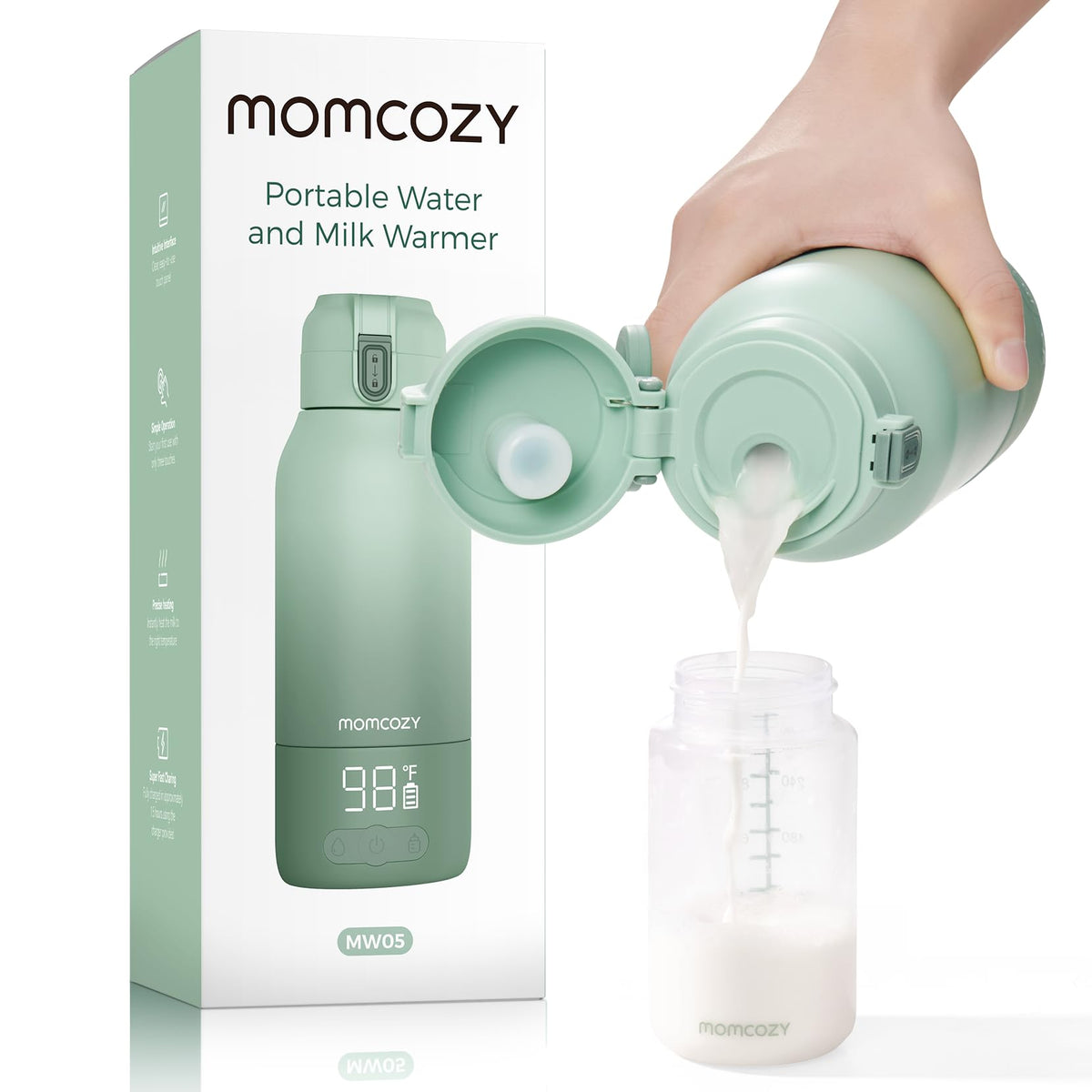 Momcozy Portable 17 oz Baby Bottle Warmer for Travel