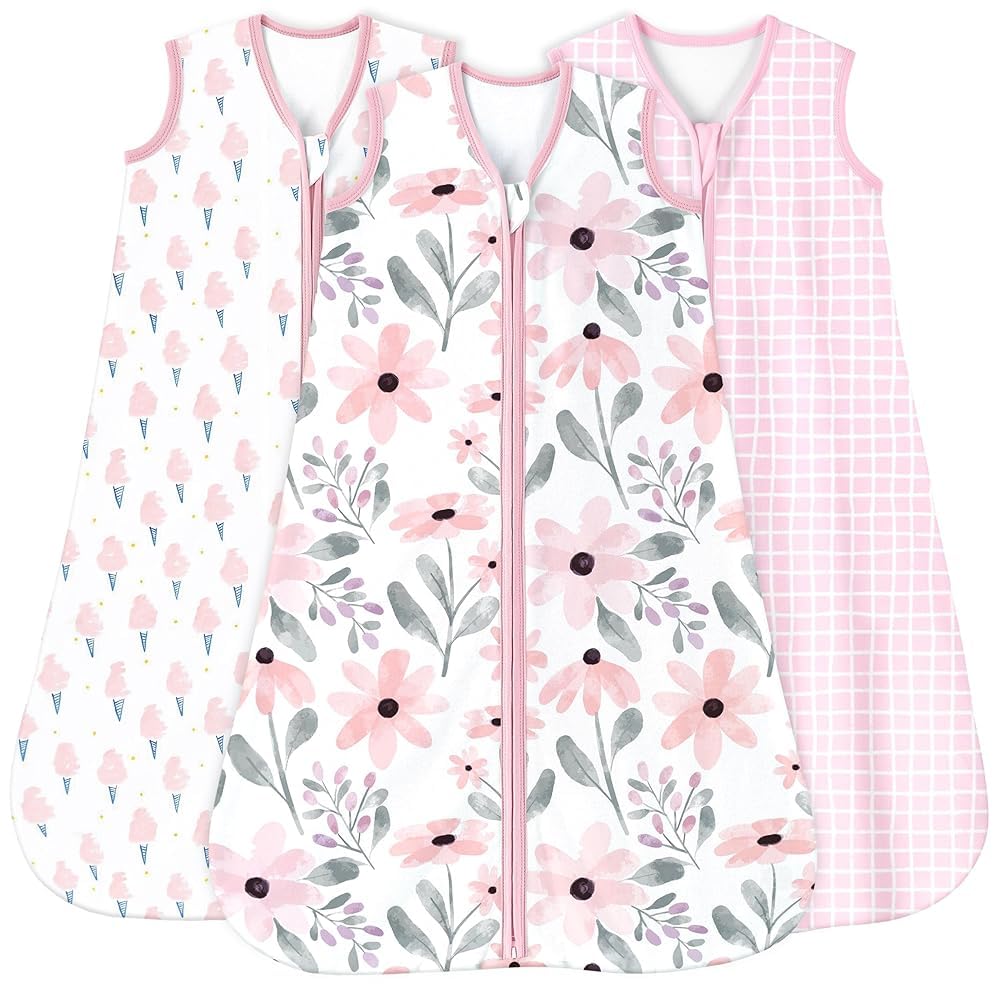 Yoofoss Baby Wearable Sleep Sack with 2-Way Zipper, Cotton Blanket