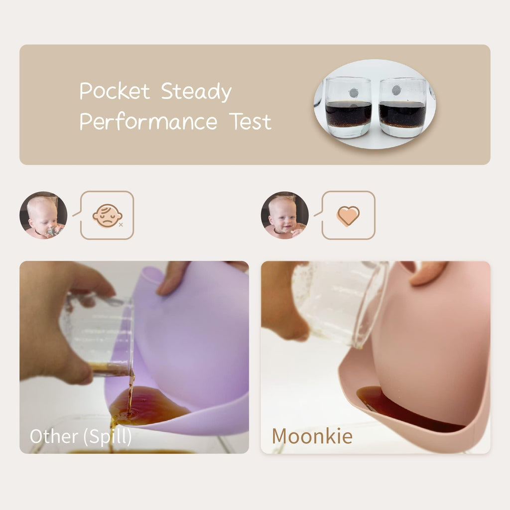 3-Pack Waterproof Silicone Baby Bibs for Babies & Toddlers