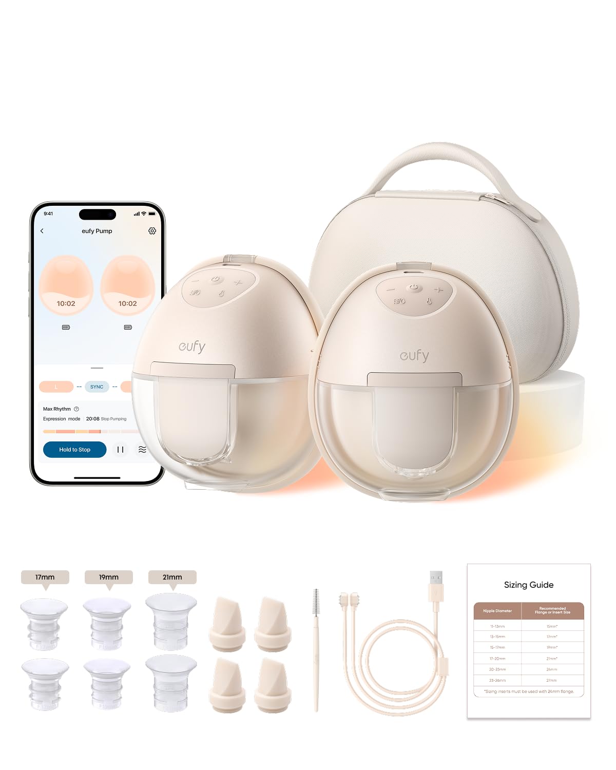 eufy Security Heated Wearable Hands-Free Breast Pump