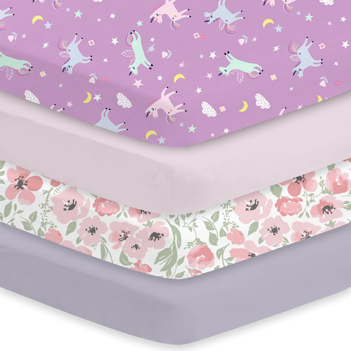 Little Grape Land Fitted Baby Crib Sheet for Nursery Bedding