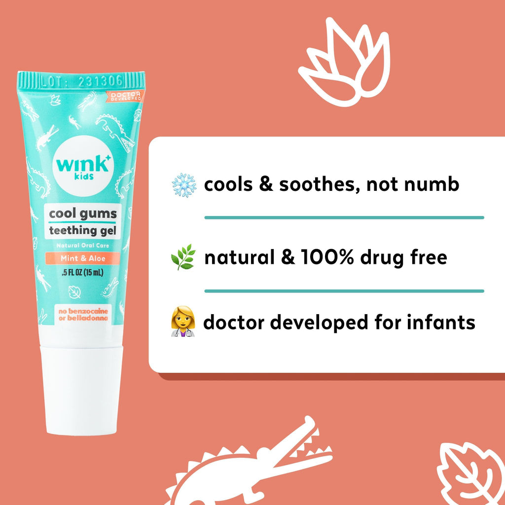 Wink Well Natural Baby Teething Relief Gel 4-Pack
