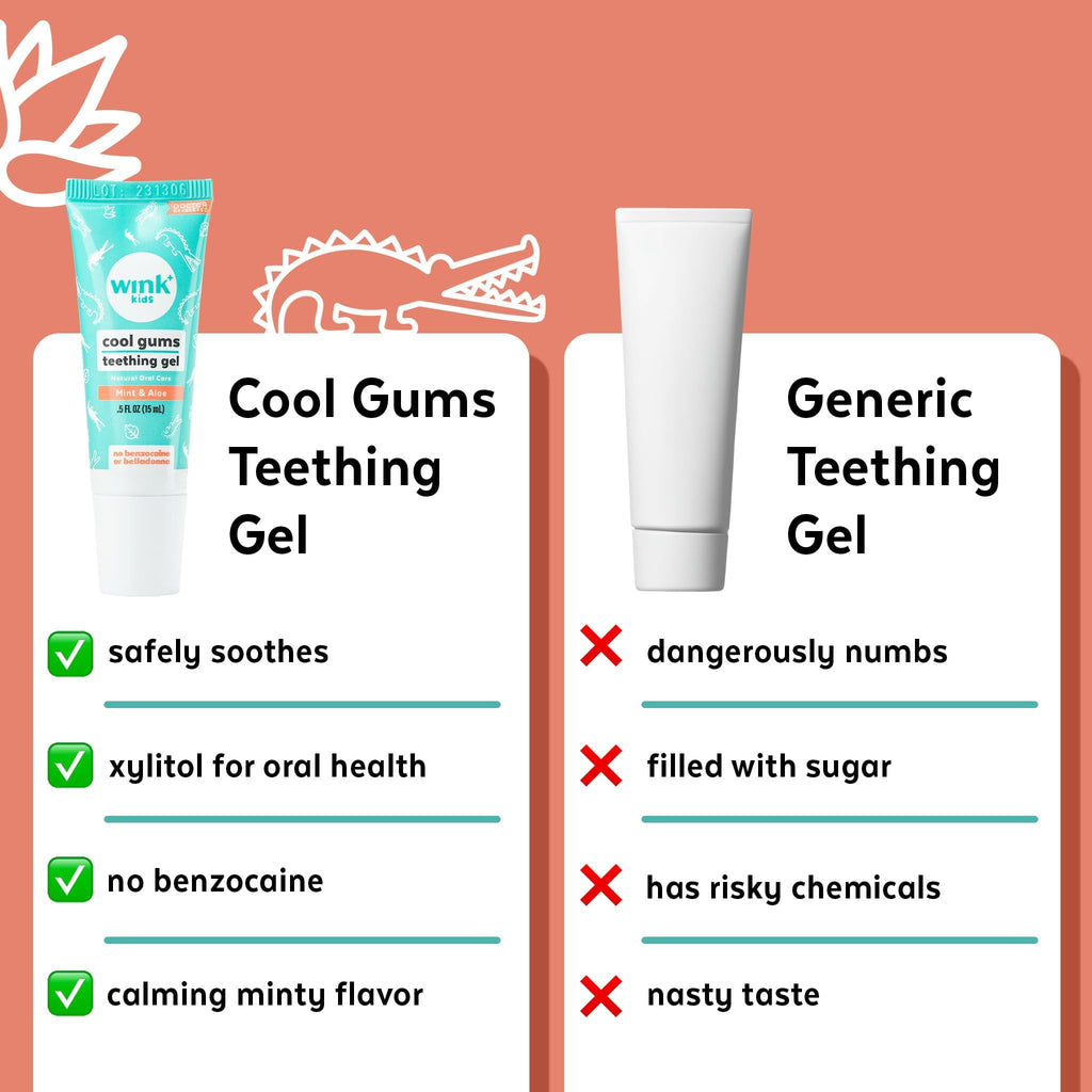 Wink Well Natural Baby Teething Relief Gel 4-Pack