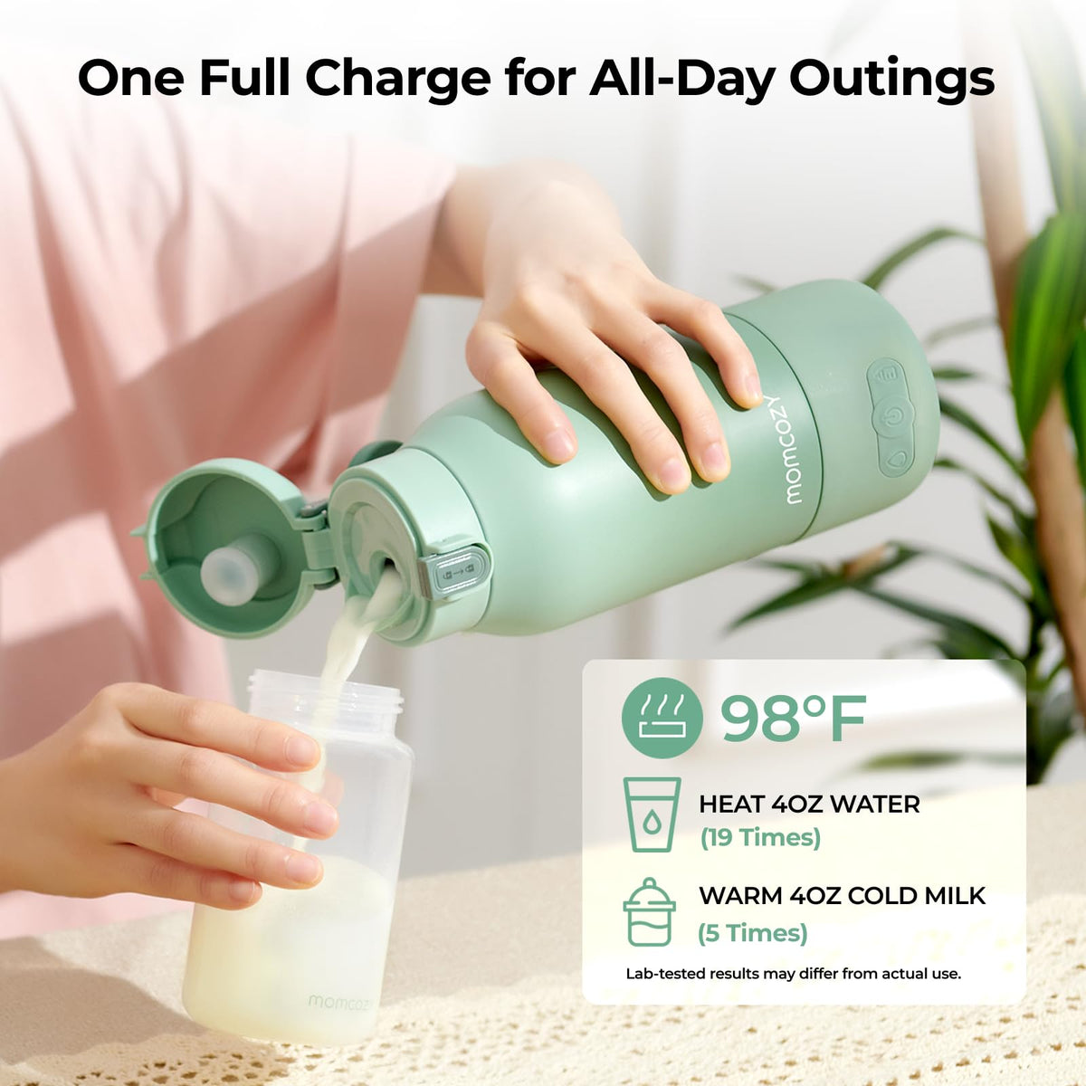 Momcozy Portable 17 oz Baby Bottle Warmer for Travel