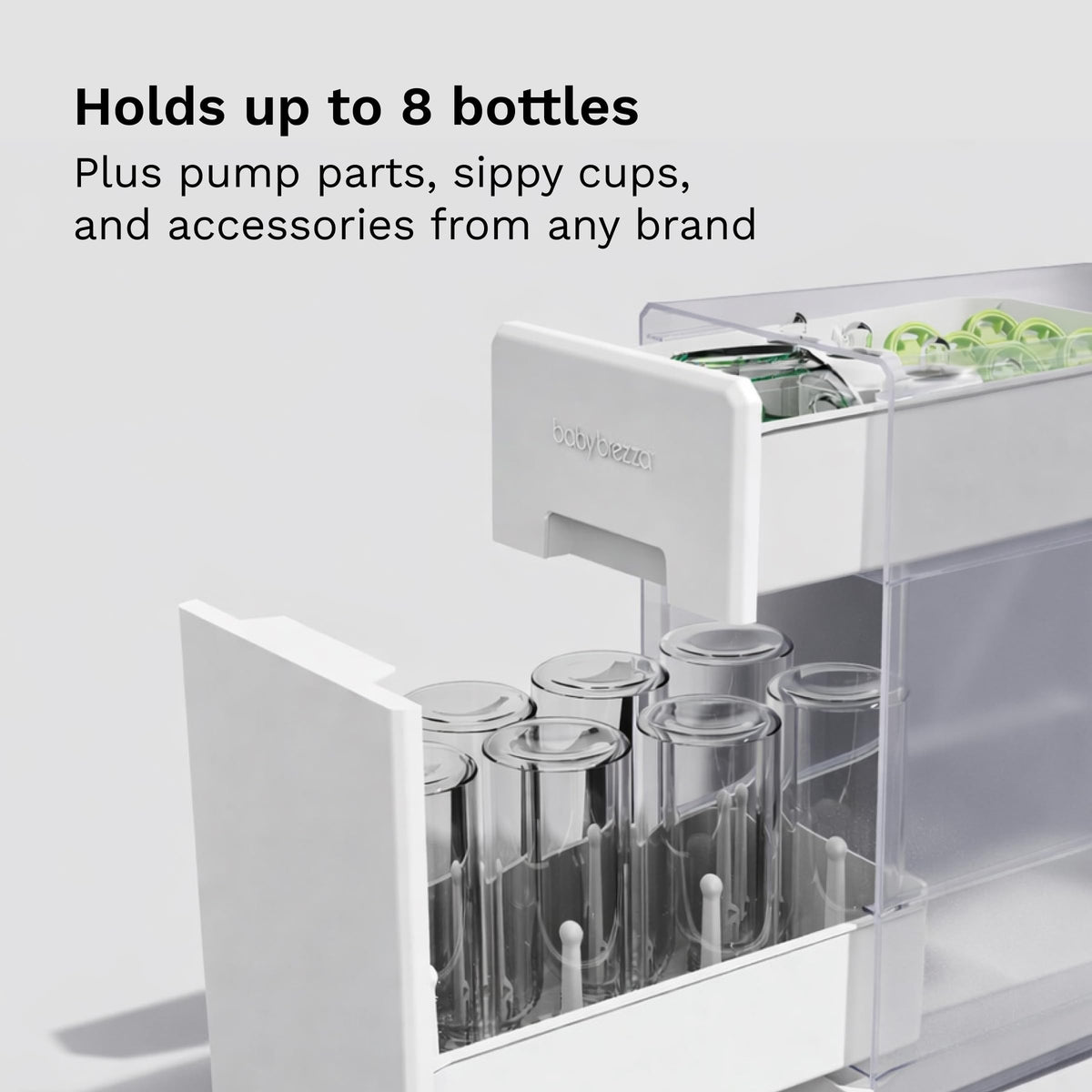 Baby Brezza Covered Drying Rack & Countertop Bottle Organizer