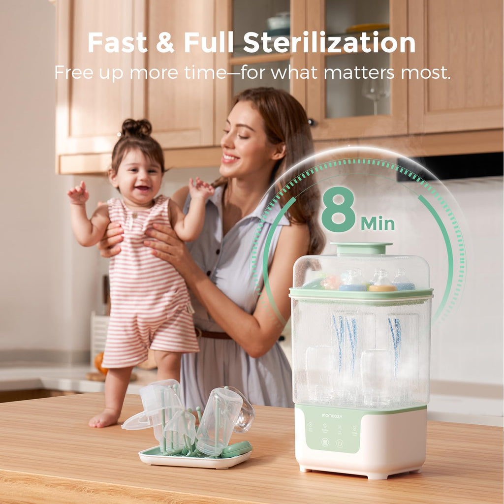 Momcozy Bottle Sterilizer, Dryer & Bottle Brush Kit