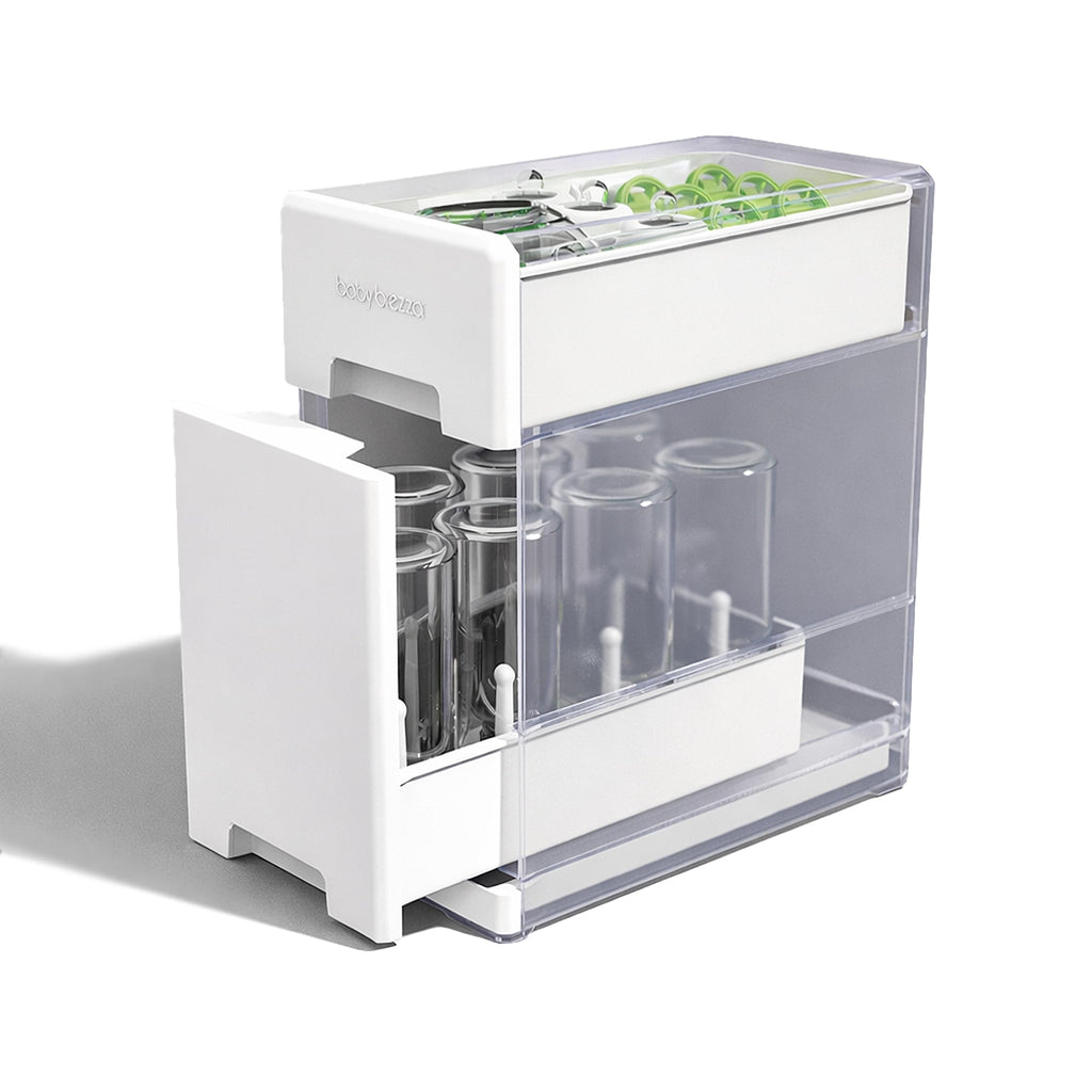 Baby Brezza Covered Drying Rack & Countertop Bottle Organizer