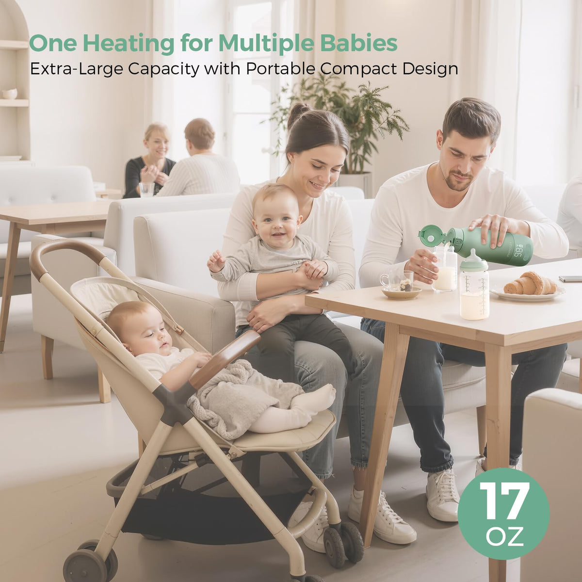 Momcozy Portable 17 oz Baby Bottle Warmer for Travel