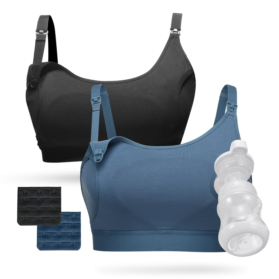 Momcozy Hands-Free Cotton Pumping & Nursing Bra