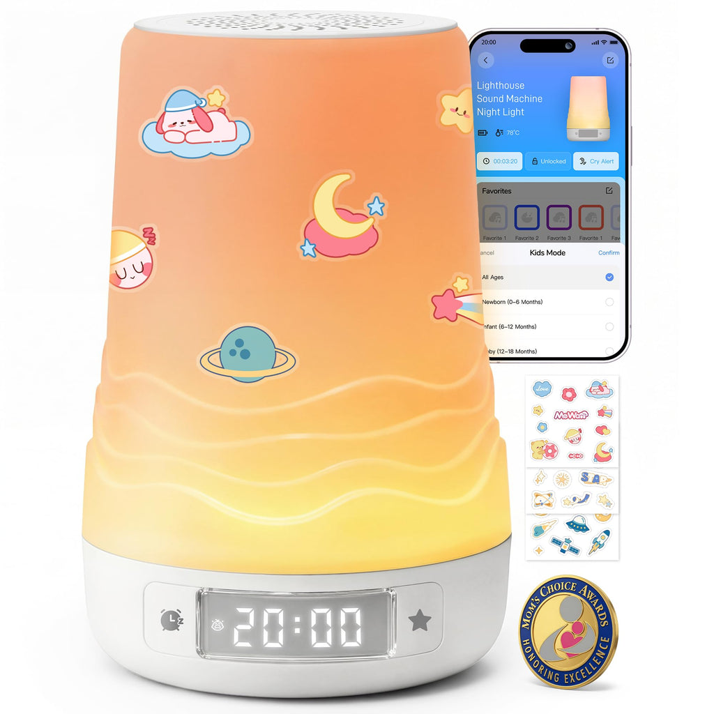 Mewaii White Noise Sound Machine, Newborn Baby Girl Gifts, 100 Sounds