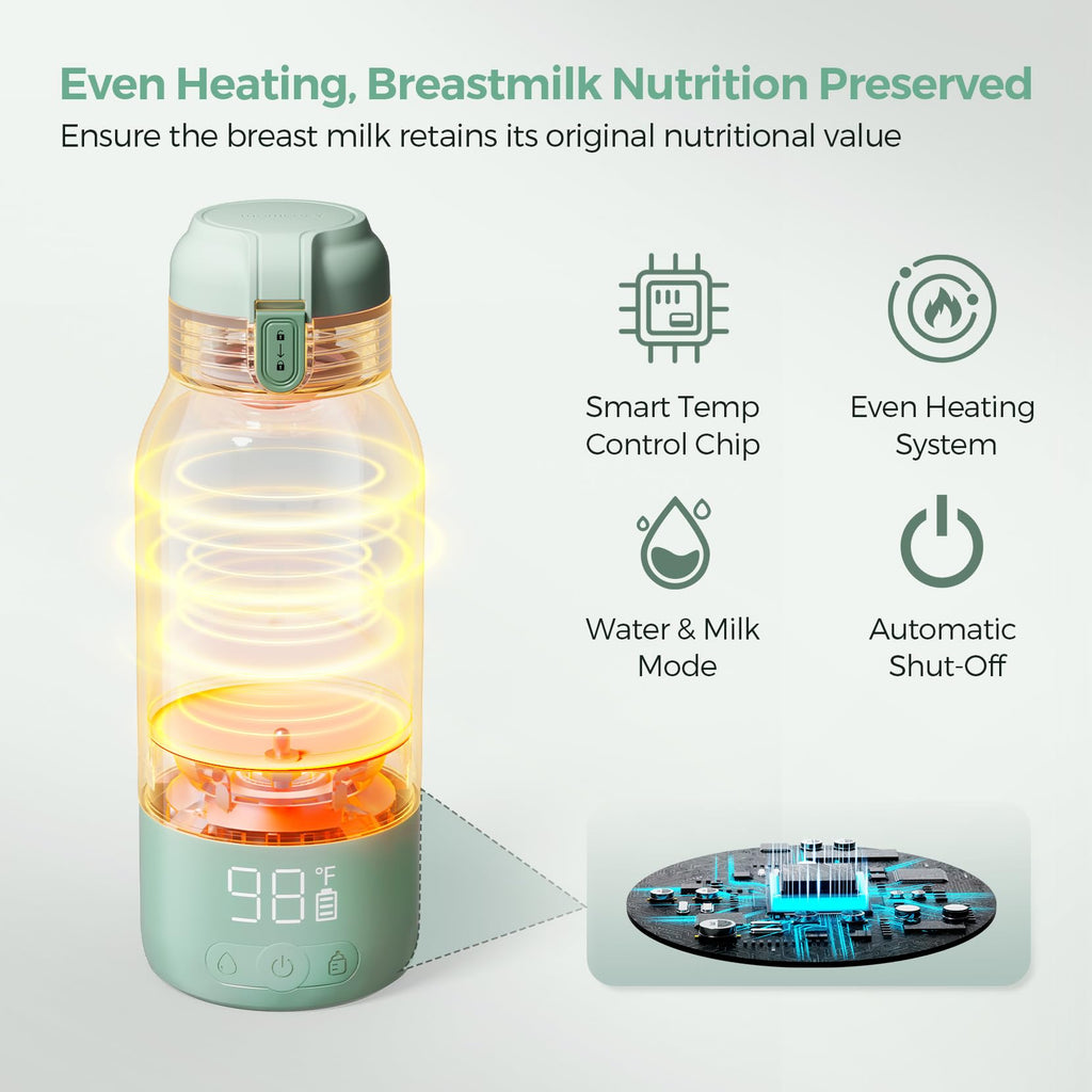 Momcozy Portable 17 oz Baby Bottle Warmer for Travel