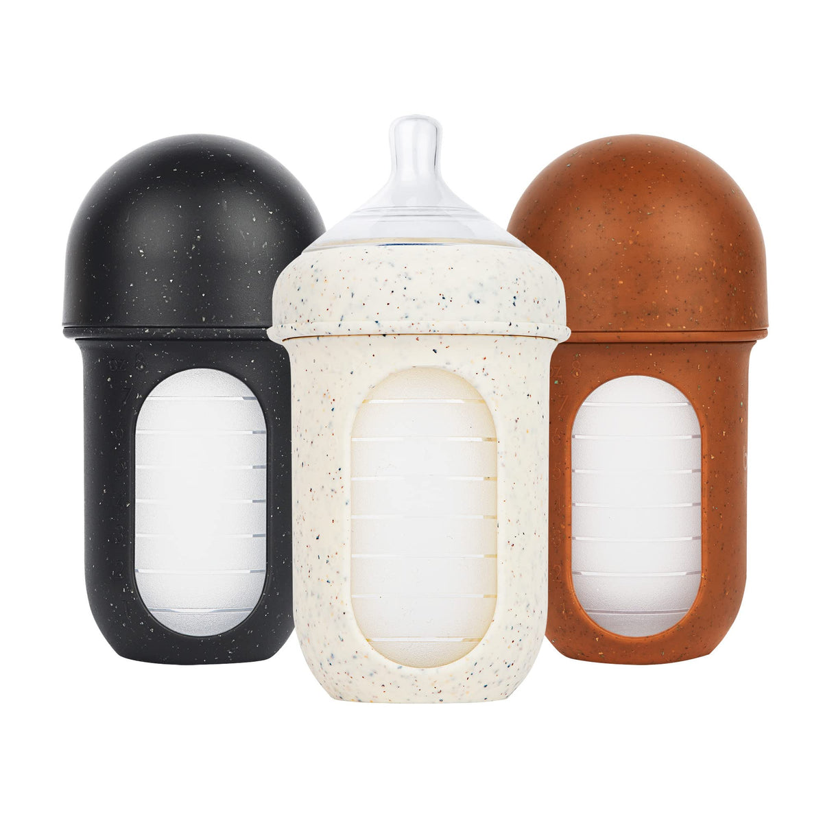 Boon Nursh Reusable Silicone Pouch Baby Bottle Set