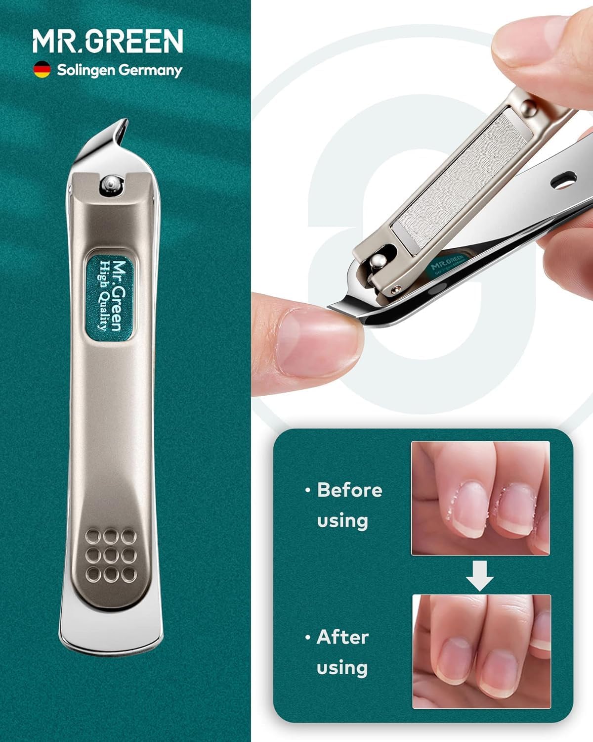 MR.GREEN 12-in-1 Stainless Steel Manicure & Nail Care Set