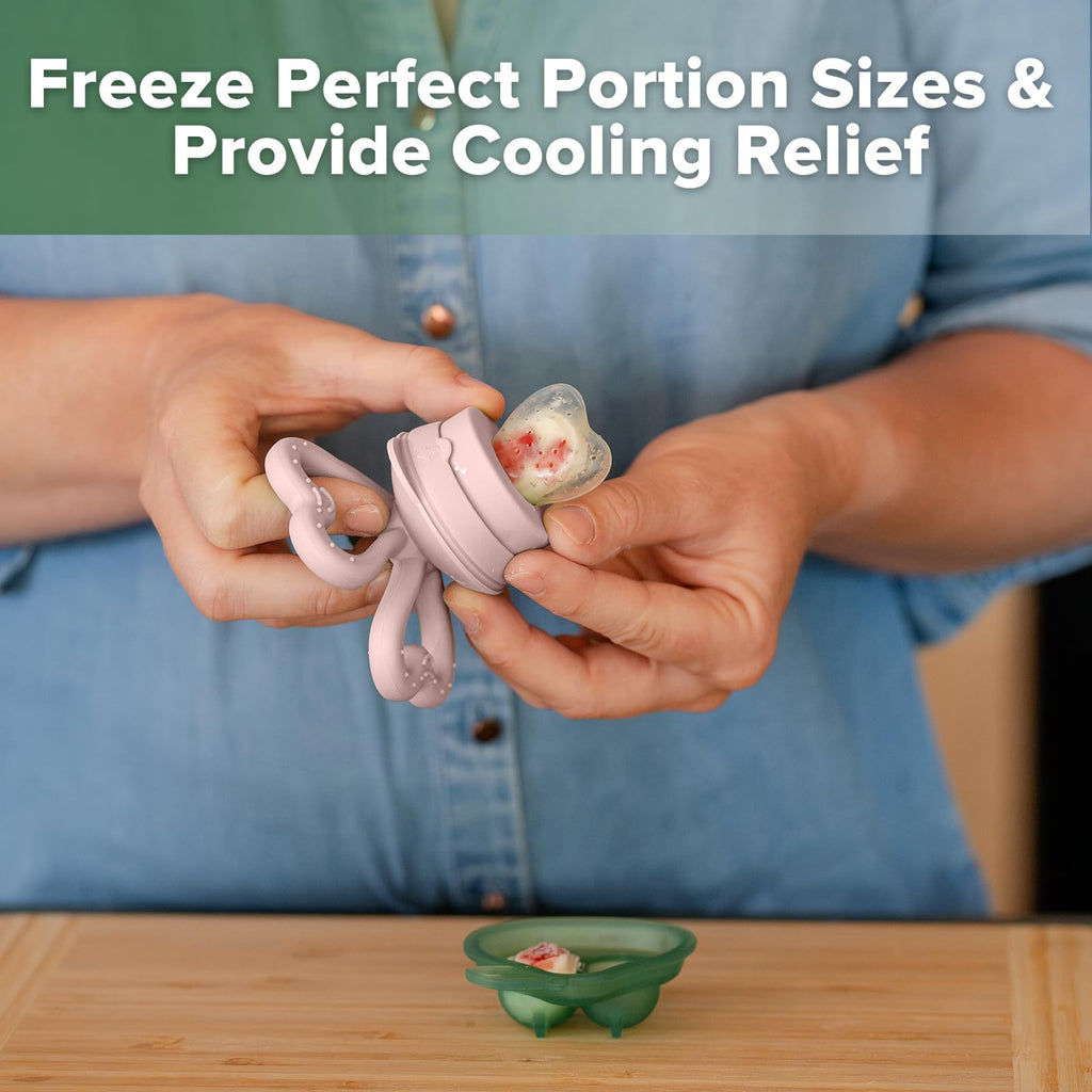 Haakaa Clover Baby Fruit Feeder & Silicone Teether Set