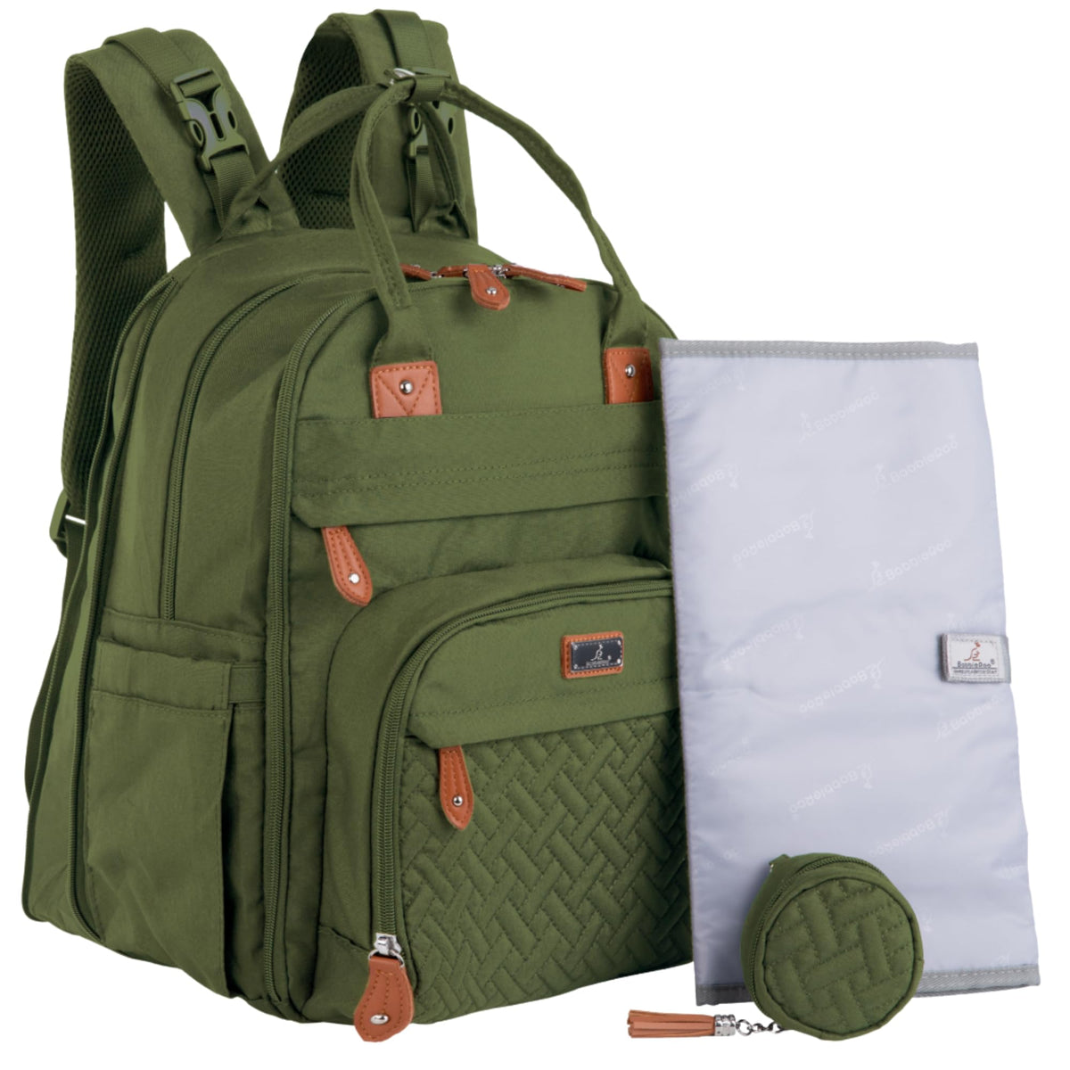 BabbleRoo Diaper Bag Backpack, Waterproof Multifunctional Baby Travel Bag