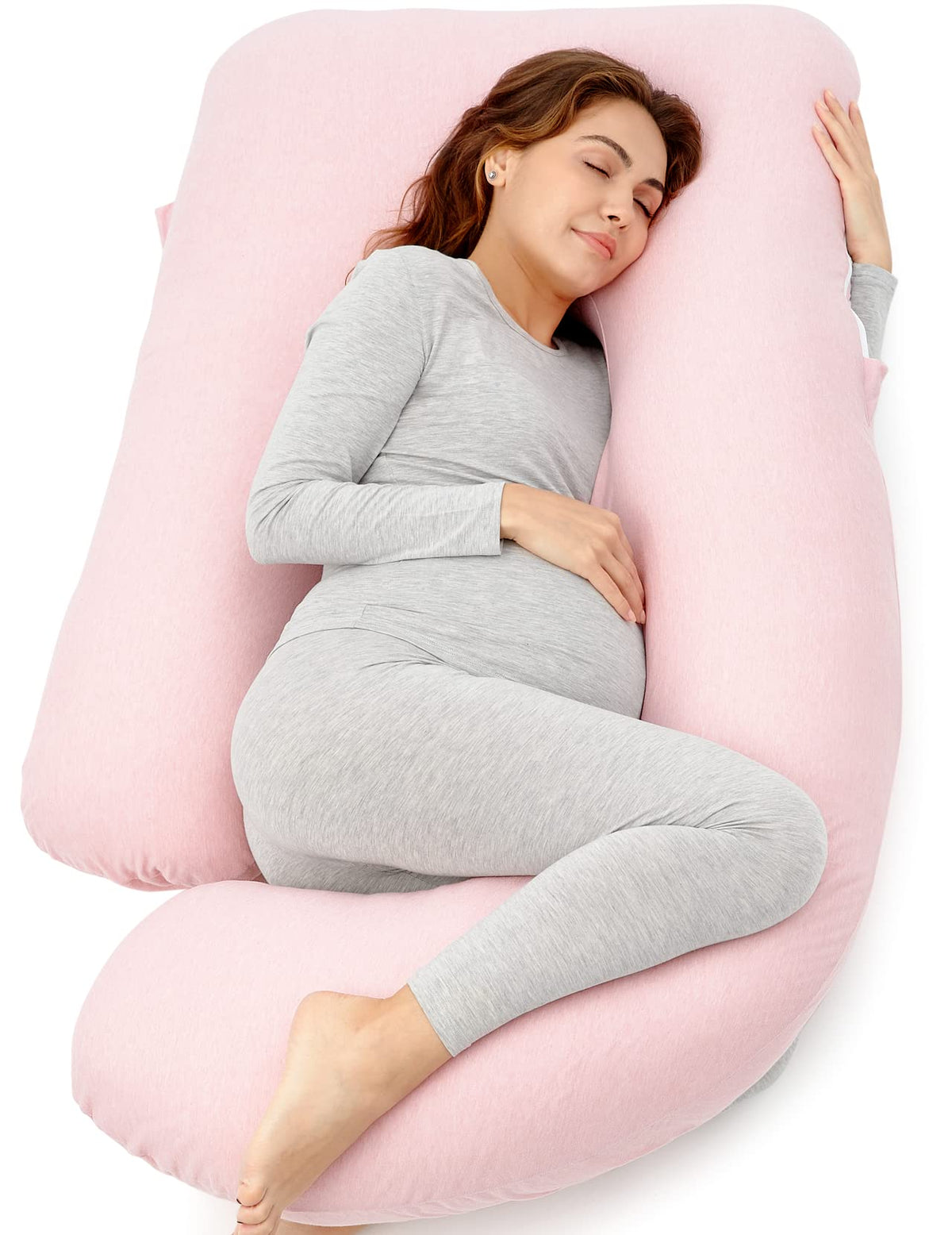 Momcozy 57-Inch U-Shaped Full Body Pregnancy Pillow