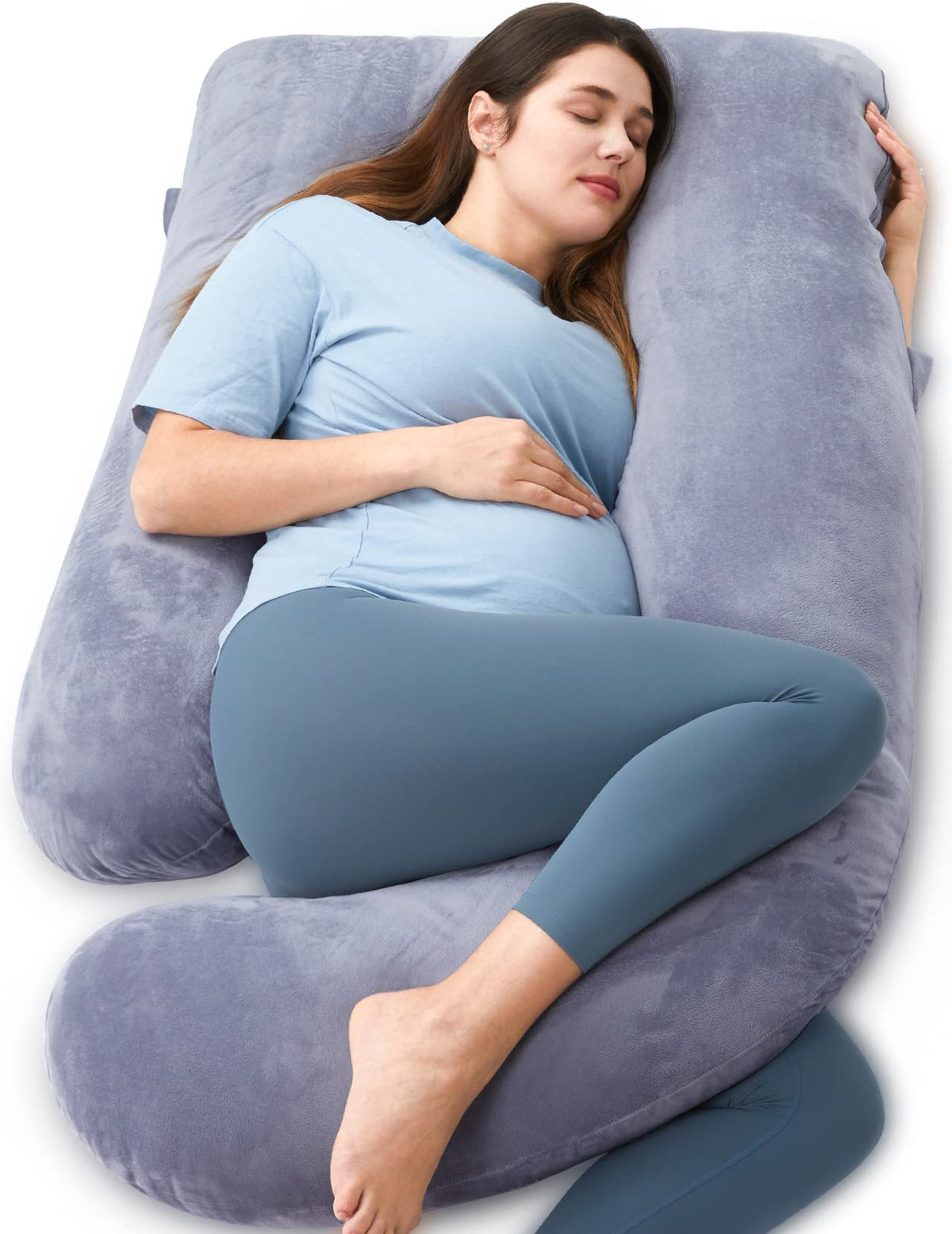Momcozy 57-Inch U-Shaped Full Body Pregnancy Pillow