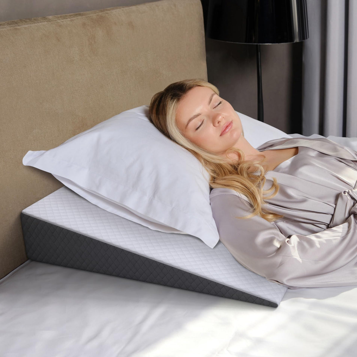 Kolbs Bed Wedge Pillow for Sleep Apnea, Reflux & Back Pain